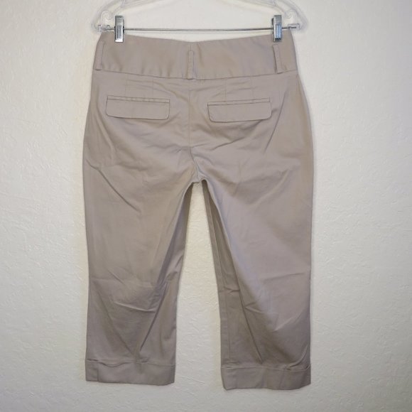 Banana Republic* Women's 1.5" Belt Loop Multipocketed Stretch Capri Pants~Size 4 - Picture 2 of 12